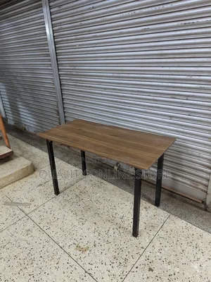 Metallic Stand Foldable Wooden Table 120cm
