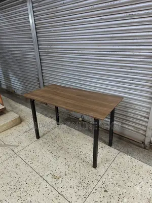 Metallic Stand Foldable Wooden Table 120cm