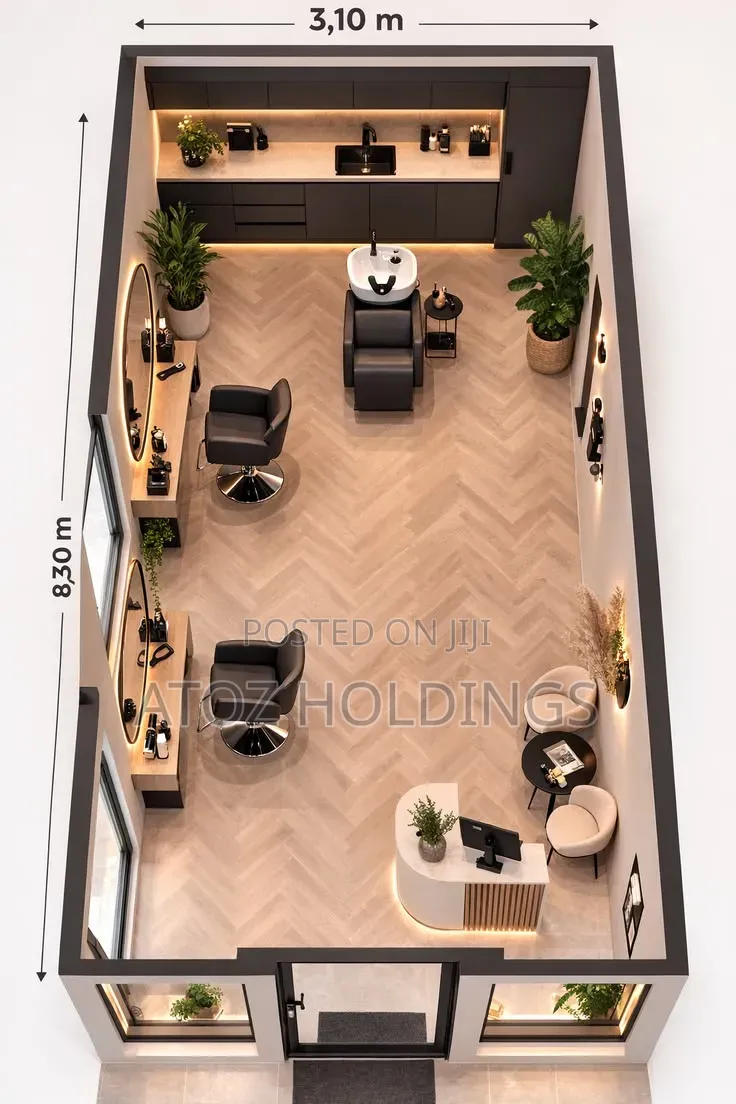 Salon/All Salon Setup & Interior Designing in Uganda Call A2z Holdings