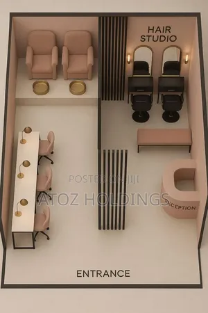 Salon/All Salon Setup & Interior Designing in Uganda Call A2z Holdings