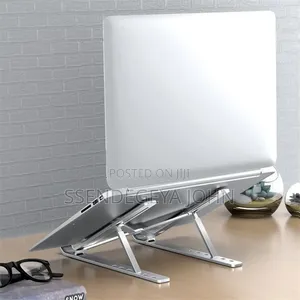 Silver Aluminum Portable Adjustable Laptop