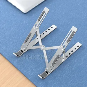 Silver Aluminum Portable Adjustable Laptop