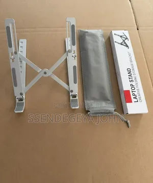 Silver Aluminum Portable Adjustable Laptop