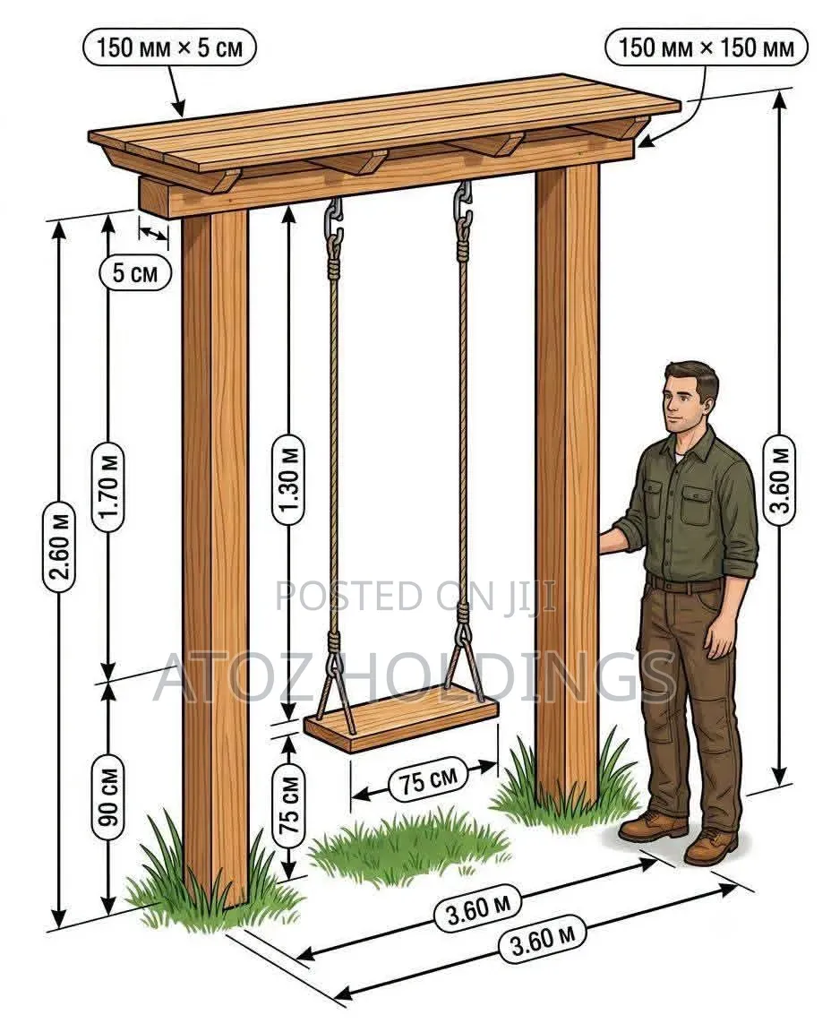 Pergola Wooden African Swings From 2,000,000/-