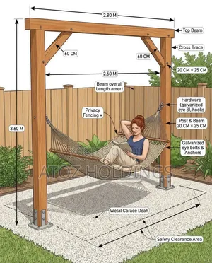 Pergola Wooden African Swings From 2,000,000/-