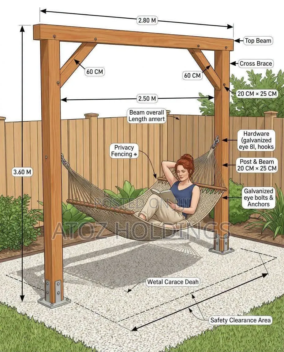 Pergola Wooden African Swings From 2,000,000/-