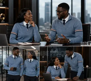 Strips Quarter Zip Sweatshirts
