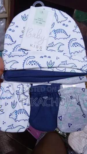 Cotton Caps and Mittens Sets for Newborn Babies