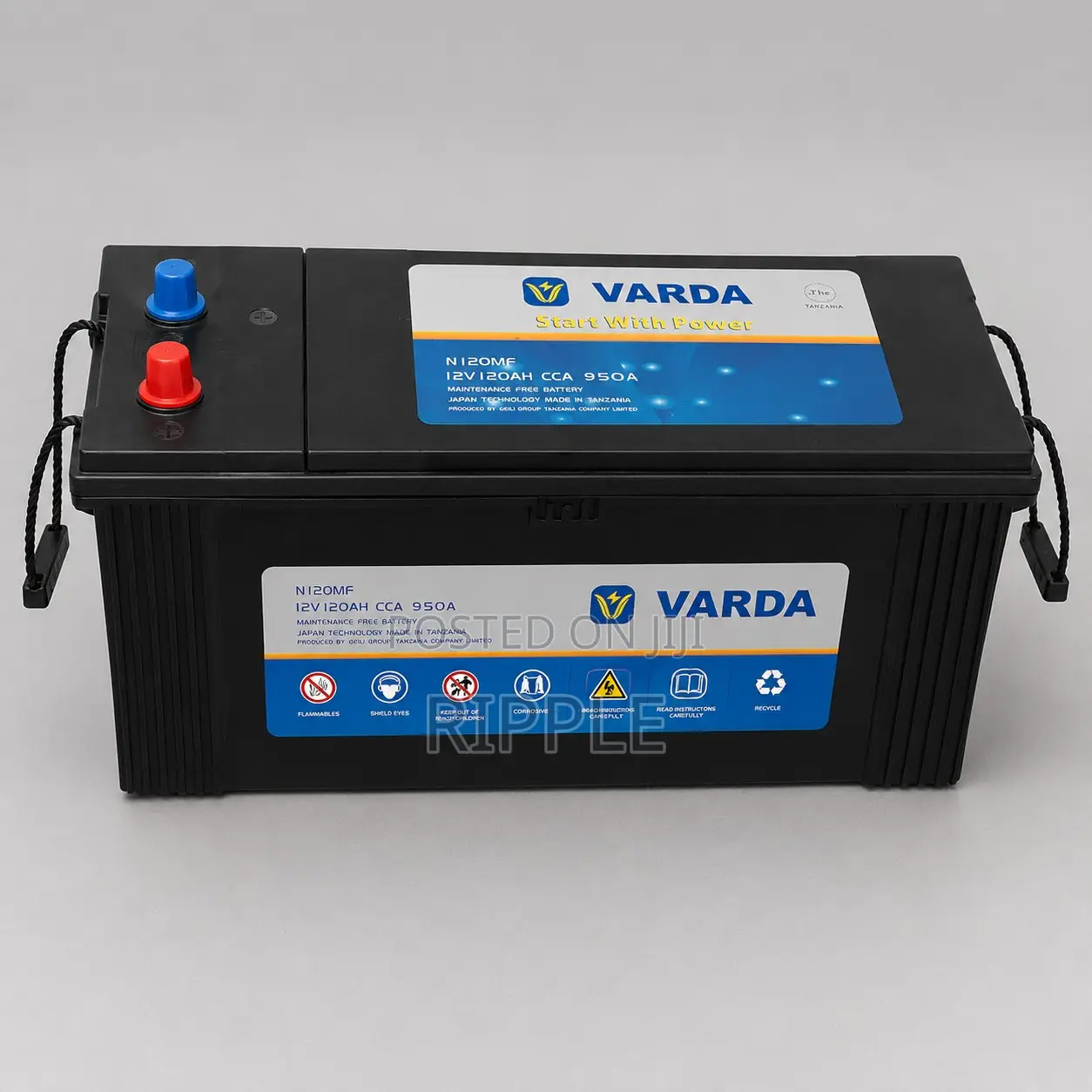 120Ah Varda N120 Maintenance Free Car Battery 12V