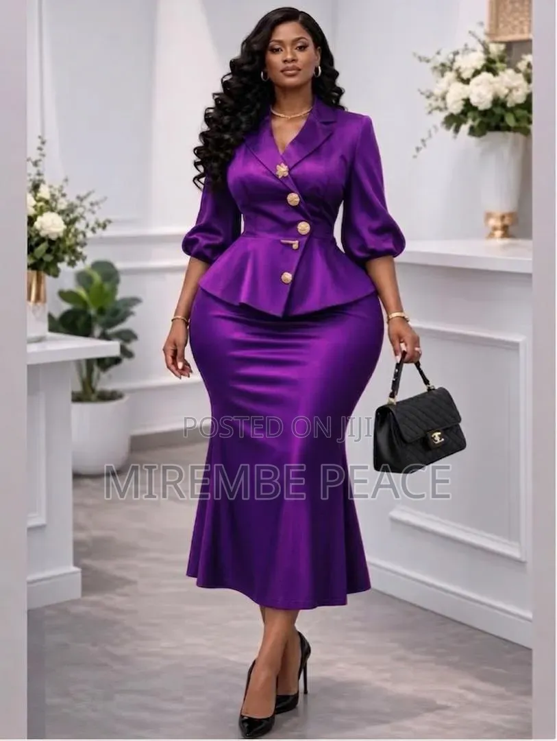 LUXURY Peplum Skirt Suit