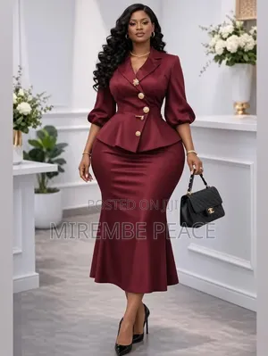 LUXURY Peplum Skirt Suit