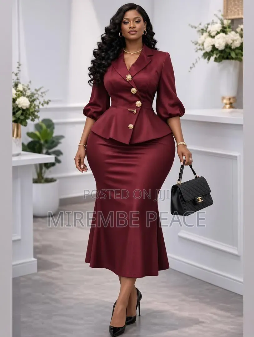 LUXURY Peplum Skirt Suit