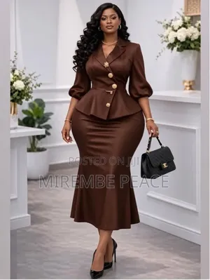 LUXURY Peplum Skirt Suit