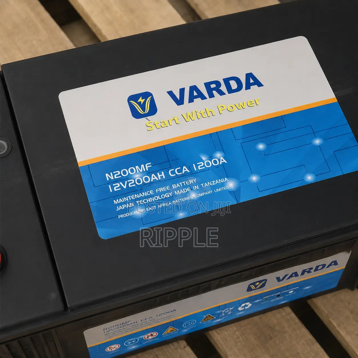200Ah Varda N200 1200CCA Maintenance Free Heavy Duty Car Battery 12V
