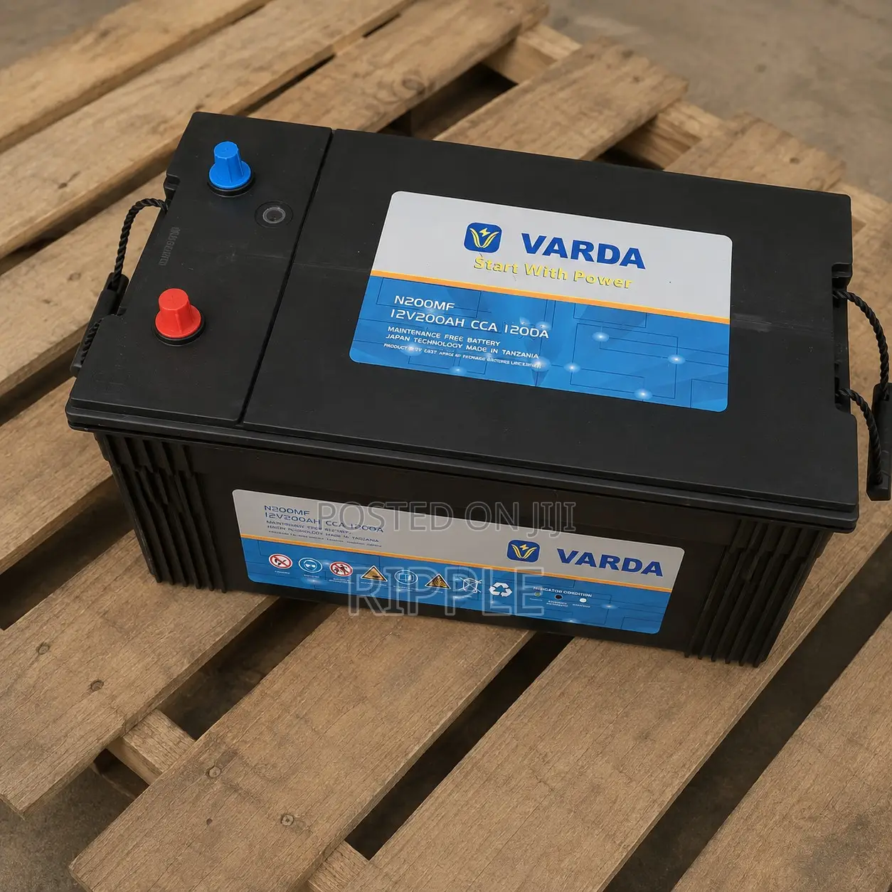 200Ah Varda N200 1200CCA Maintenance Free Heavy Duty Car Battery 12V