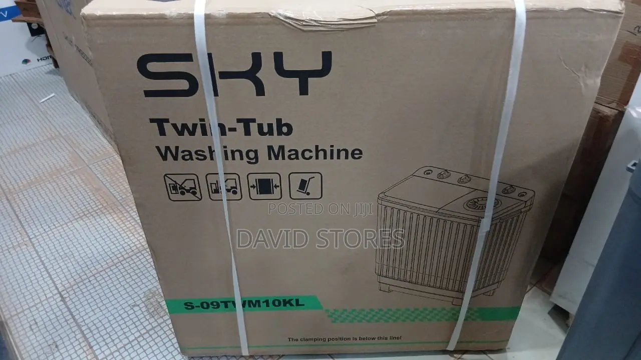 Sky 10KG Twin Tub Washing Machine – Powerful Wash & Spin