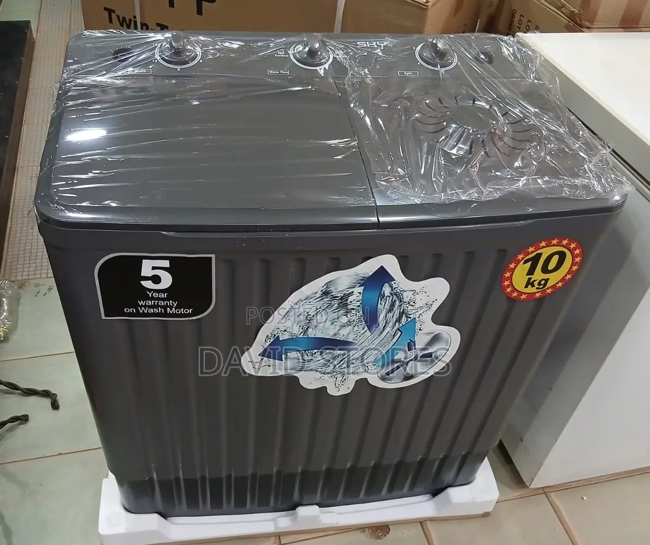 Sky 10KG Twin Tub Washing Machine – Powerful Wash & Spin