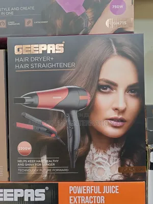 Geepas Hair Dryer and Ceramic Hair Straightener Combo