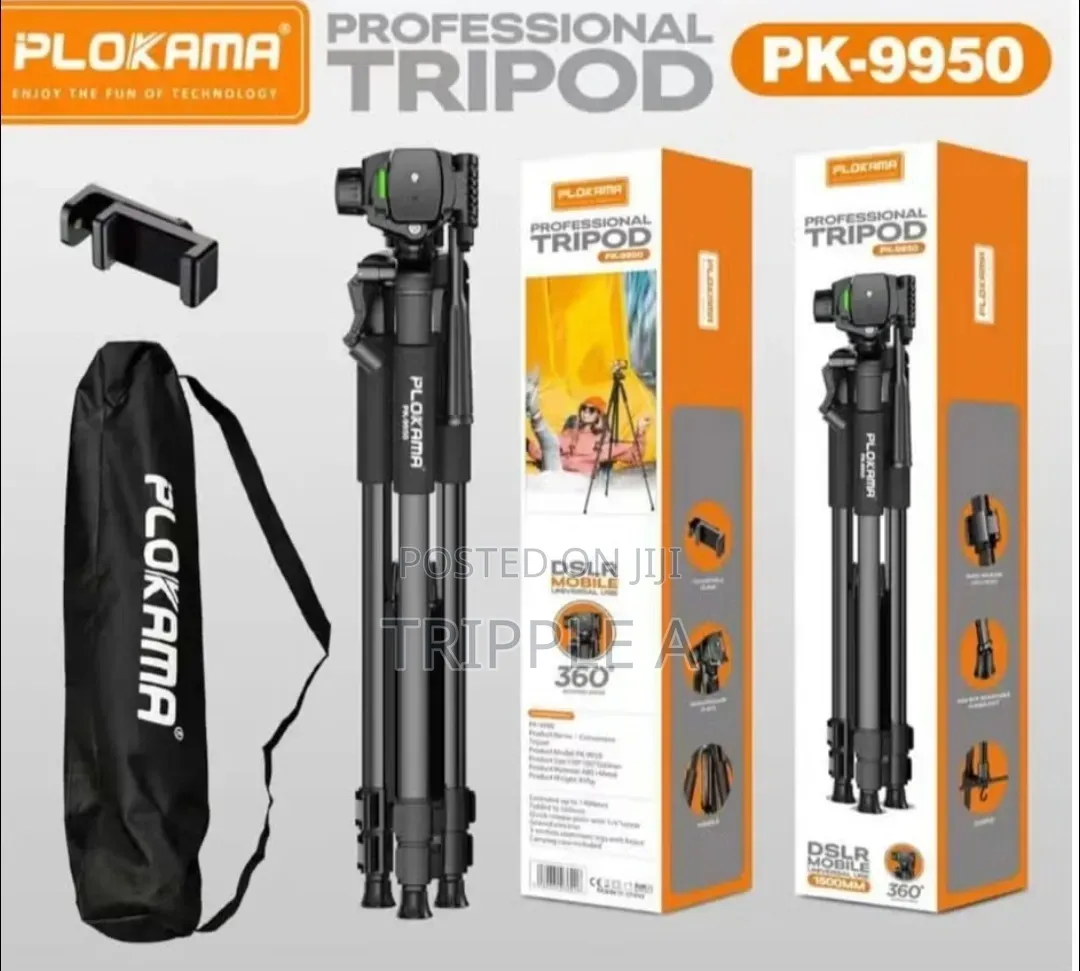 PLOKAMA Pk-9950 Pro Professional Tripod
