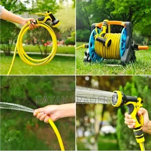 Rocky Mountain Portable Garden Hose Reel With a 1/2 Inch by 15-Meter