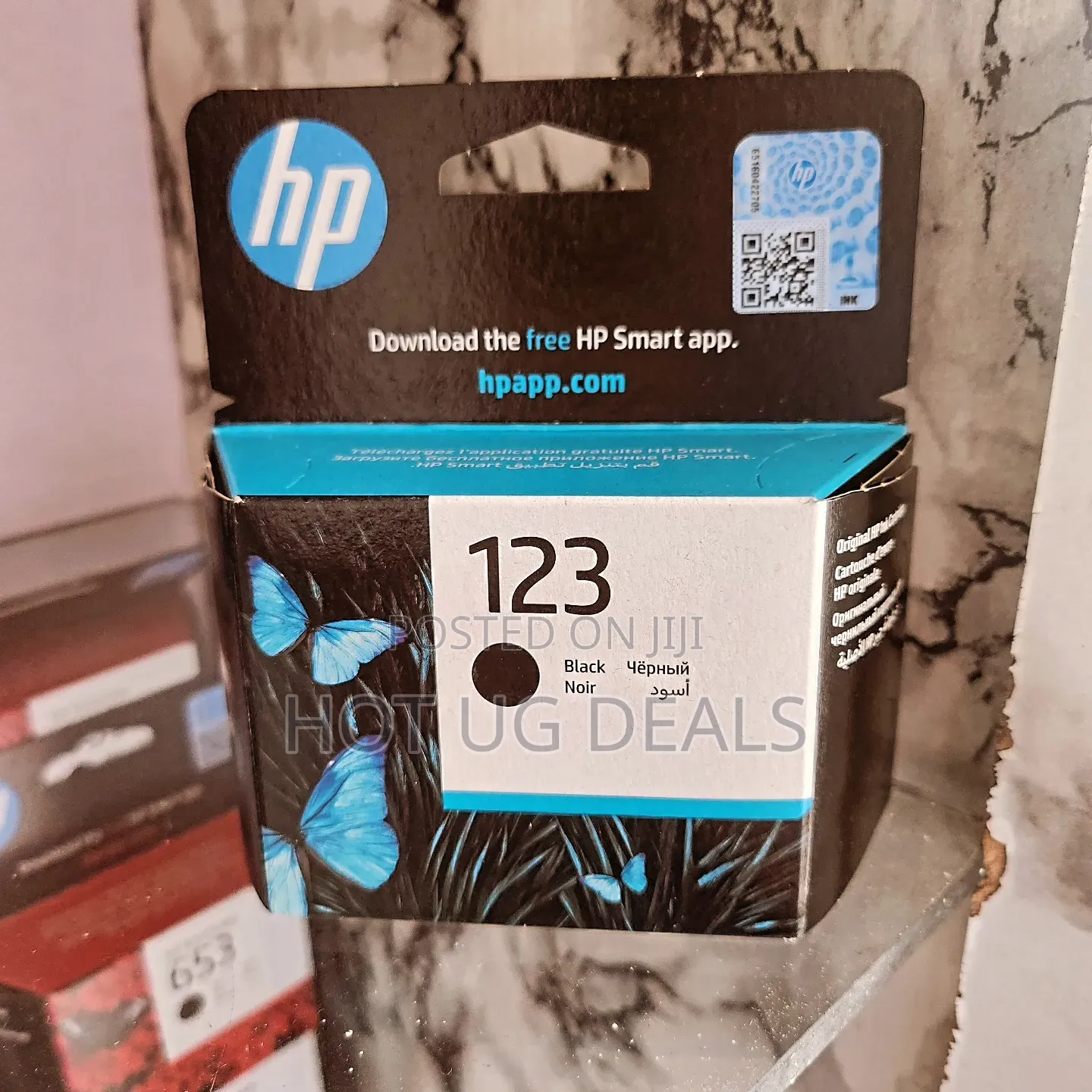 HP 123 Black Printer Ink Cartridge for Deskjet 2130 - Black