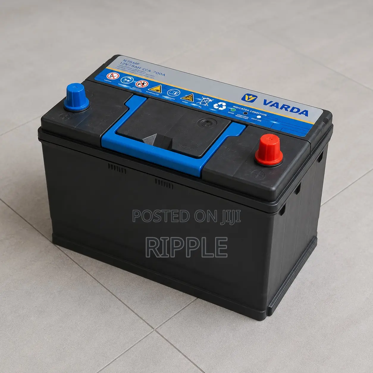 75Ah Varda N75 700CCA Maintenance Free Car Battery 12V