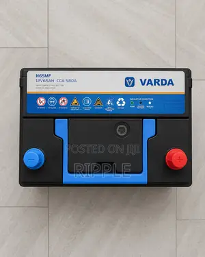 65Ah Varda N65 580CCA Maintenance Free Car Battery 12V