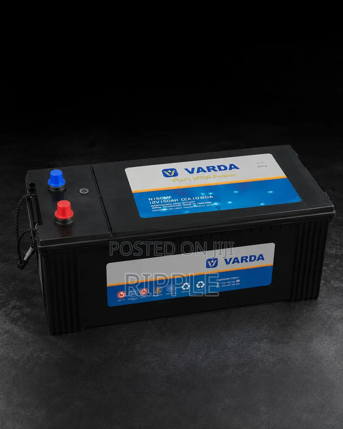 150Ah Varda N150 Maintenance Free Car Battery 12V