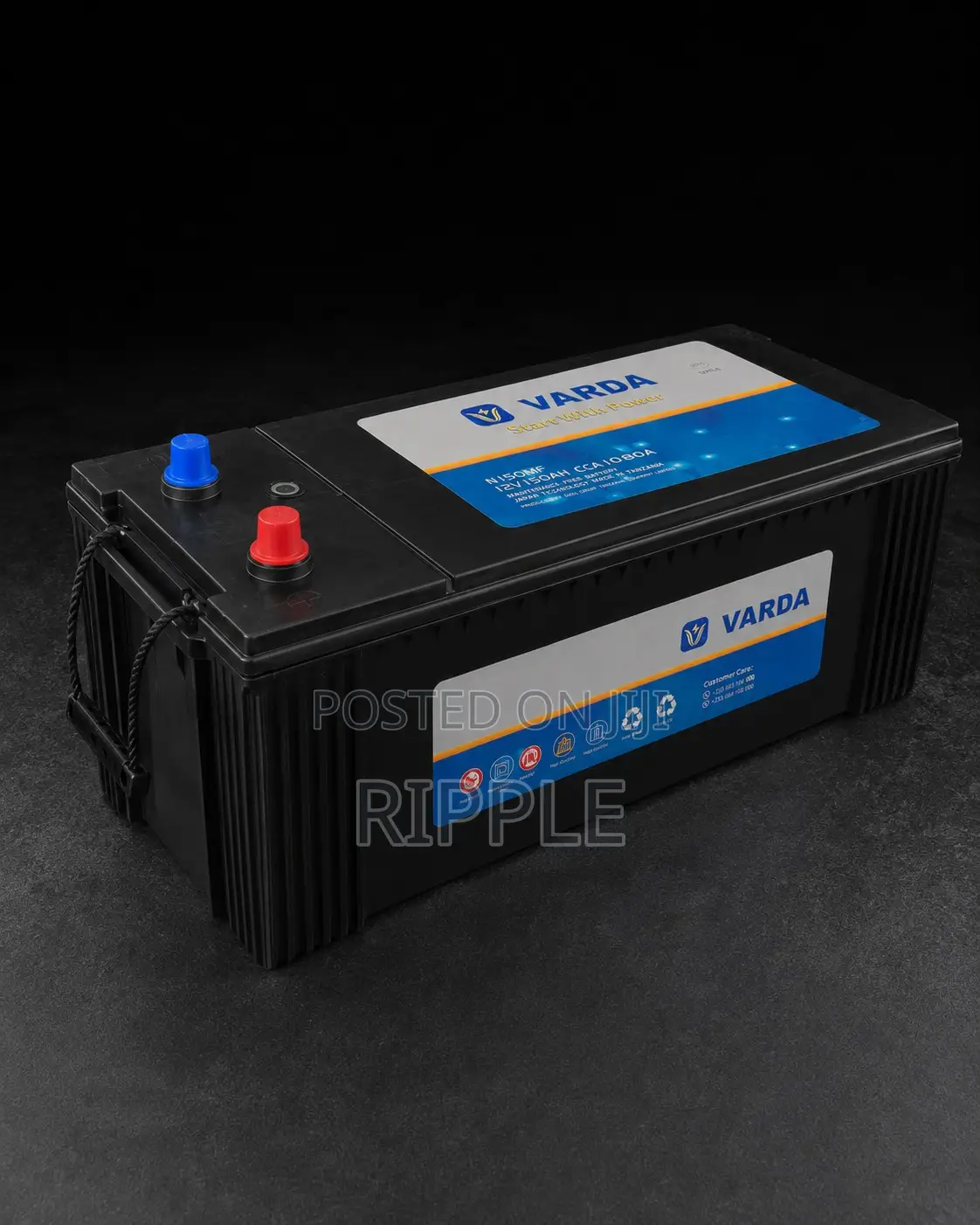 150Ah Varda N150 Maintenance Free Car Battery 12V