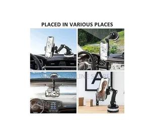 Generic Multi-Joint Adjustable Suction Cup Car Phone Holder