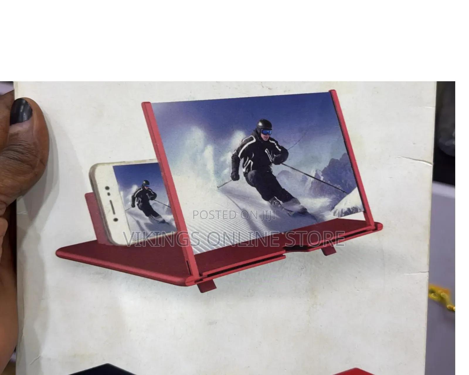 Generic Red Mobile Phone Screen Magnifier and Video Amplifier