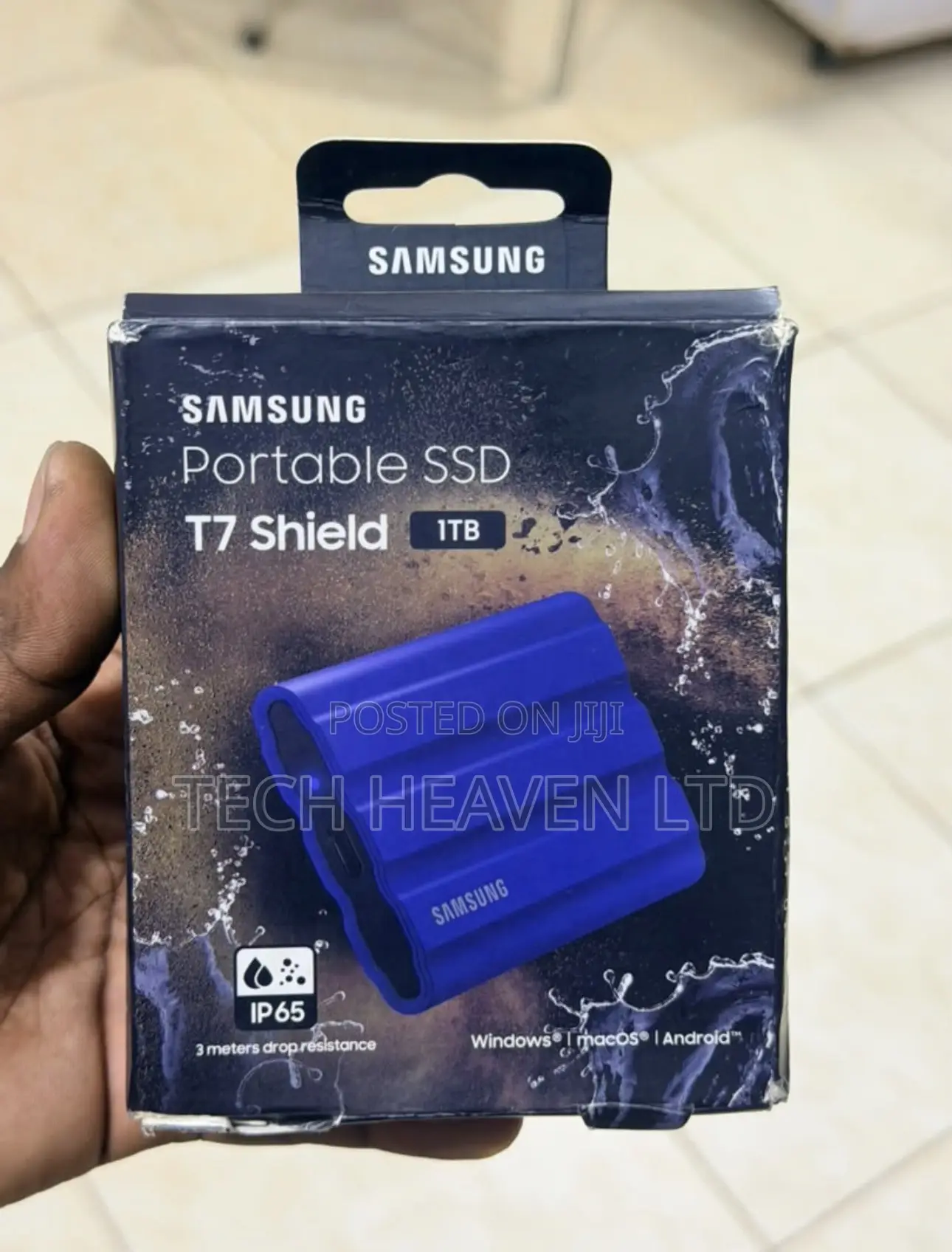 Samsung T7 Shield Portable SSD 1TB, USB 3.2 Gen 2, Up to 1050 MB/s
