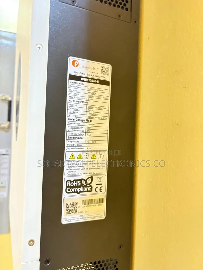 Felicity 12kVA 12kW 48V Hybrid Solar Inverter 240A