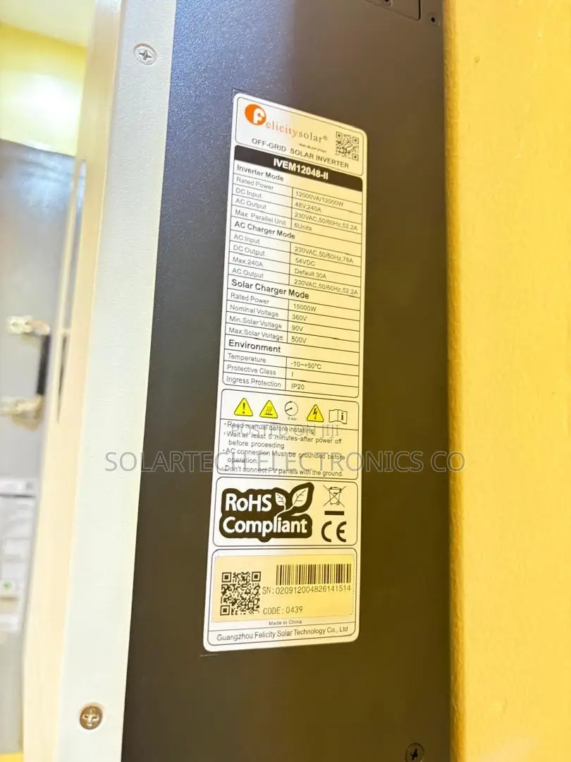 Brand New Felicity 12kW 48V Hybrid Inverter Dual/Triple MPPT
