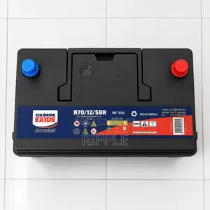 70Ah Chloride Exide PowerLast N70 Maintenance Free Car Battery 12V