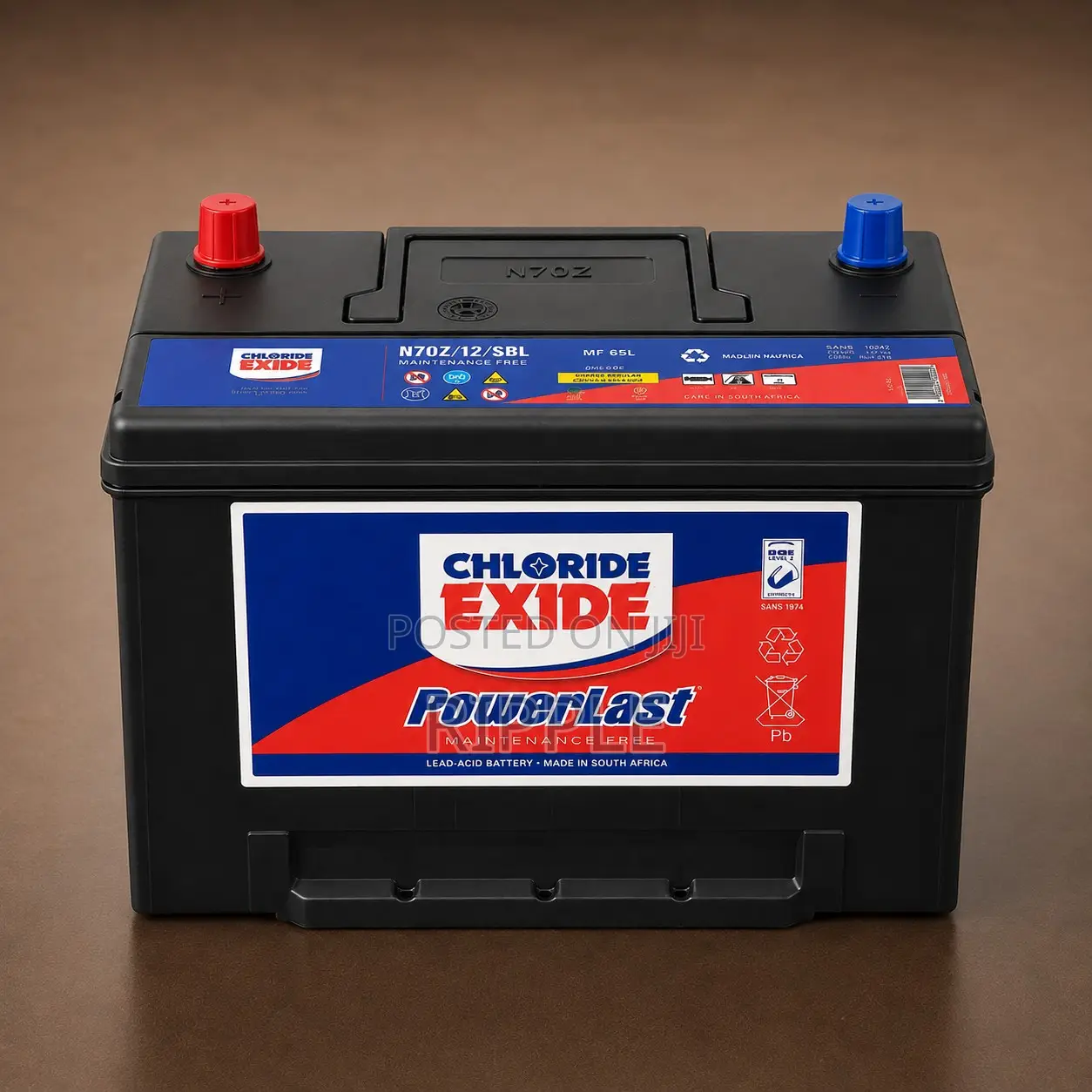 70Ah Chloride Exide PowerLast N70ZMF Maintenance Free Car Battery 12V