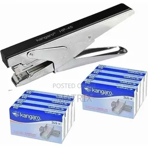 Kangaro Stapler Stapling Machine HP 45 With 4 Packs of Stapler Wires