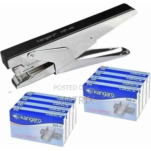 Kangaro Stapler Stapling Machine HP 45 With 4 Packs of Stapler Wires
