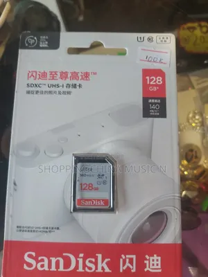 128GB SanDisk Memory Card for Camera