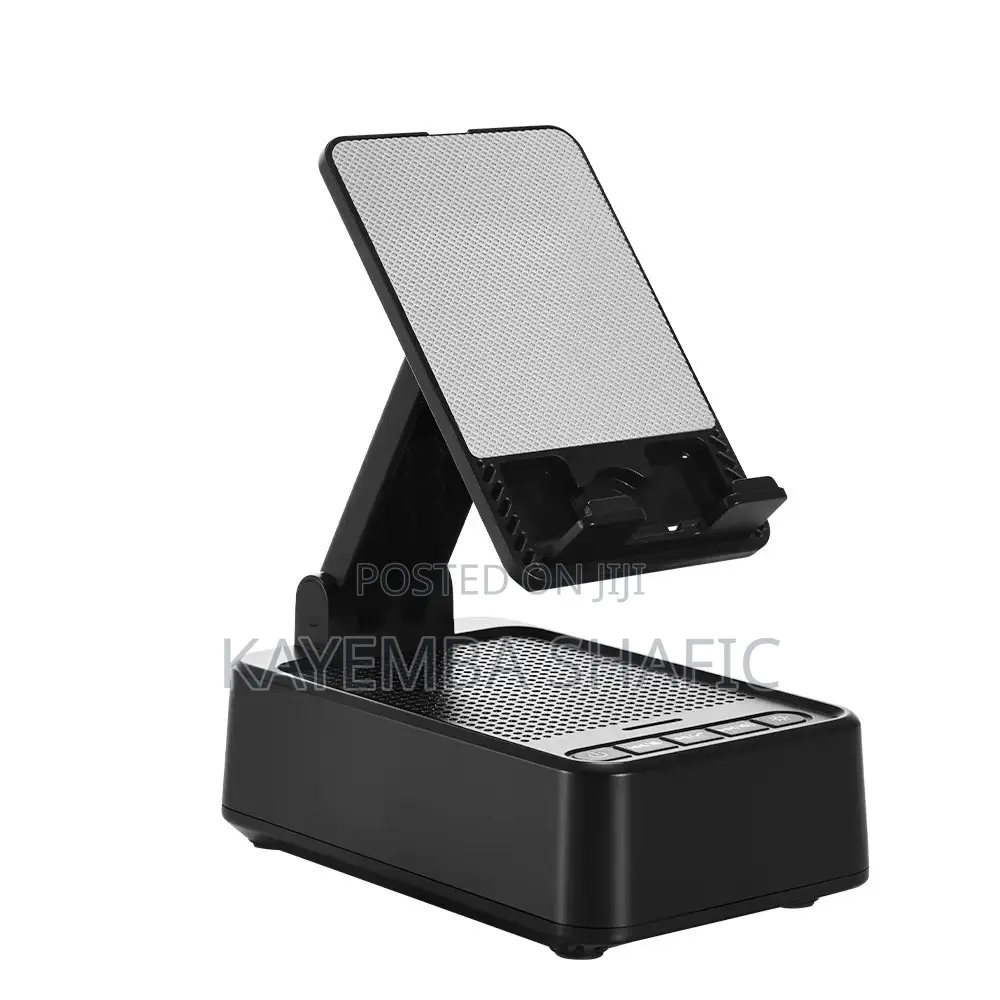 2-in-1 Foldable Desktop Phone Stand Holder & Bluetooth Speaker