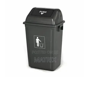 50L Plastic Swing Lid Wastebin