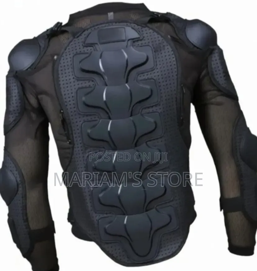 Black Pro-Biker Full-Body Motorcycle Armor Jacket