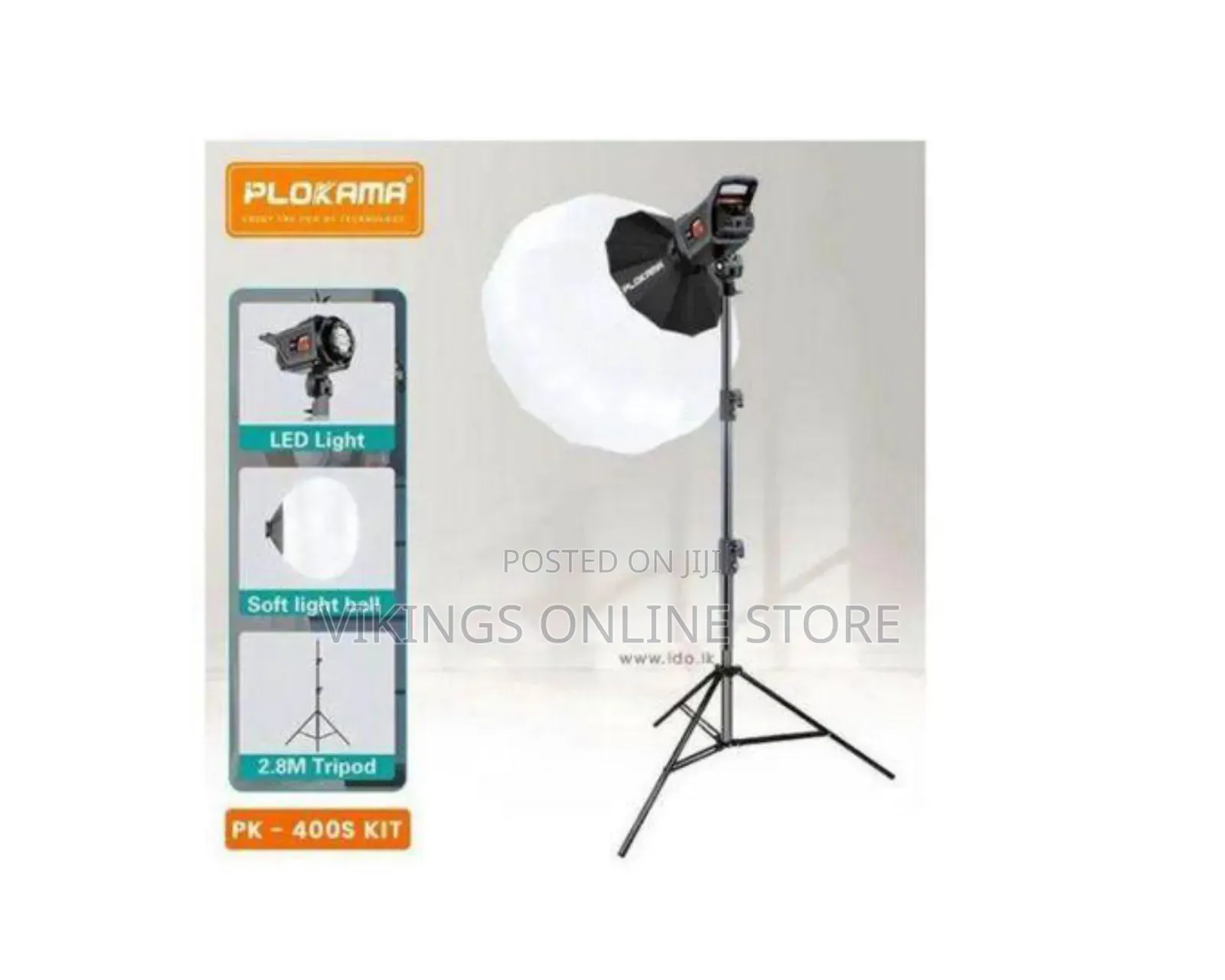 Plokama PK-400S Professional LED Studio Lighting Kit