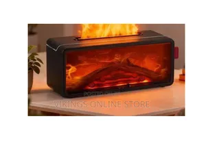 An Electric Fireplace Flame Humidifier and Aromatherapy Diffuser
