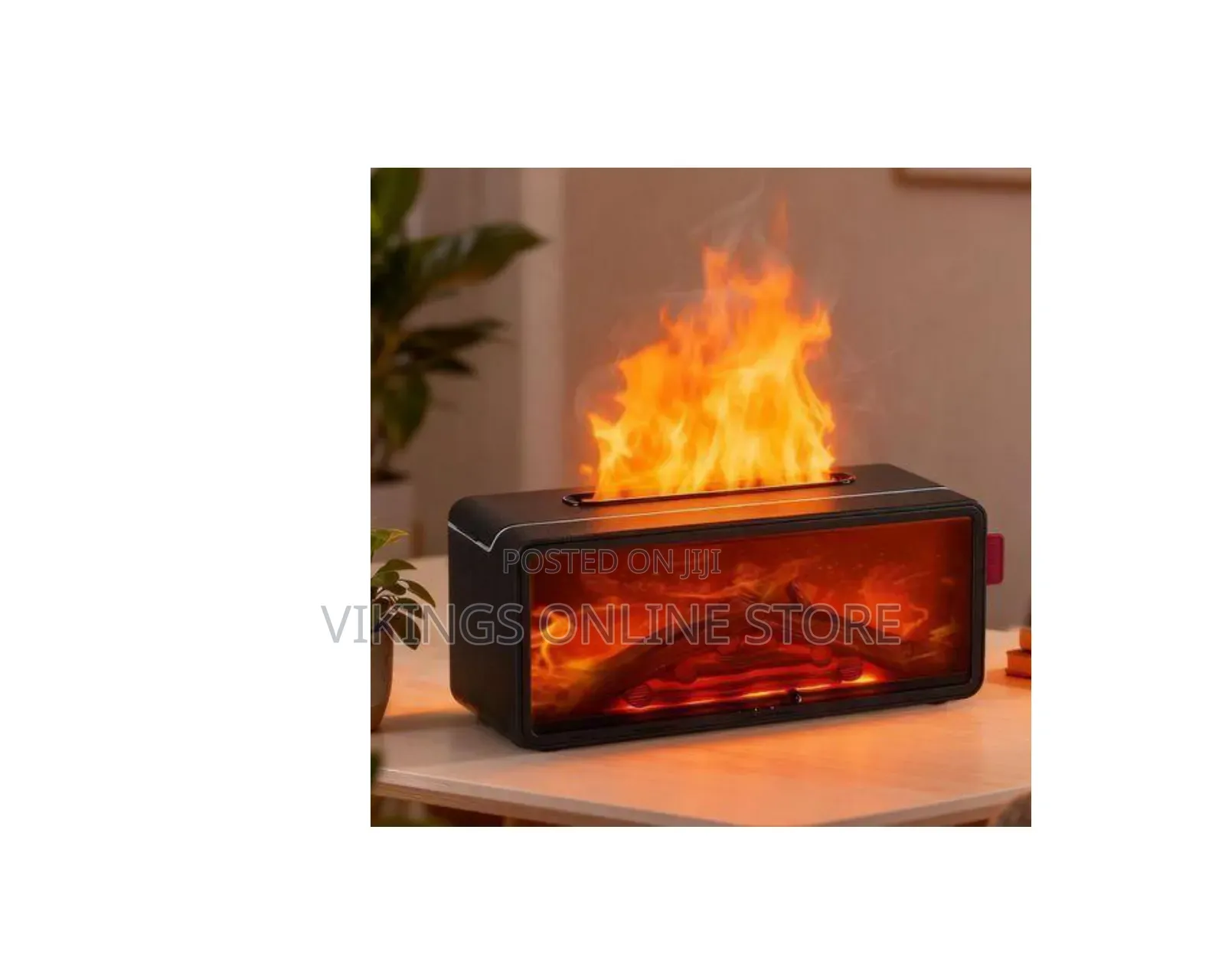 An Electric Fireplace Flame Humidifier and Aromatherapy Diffuser