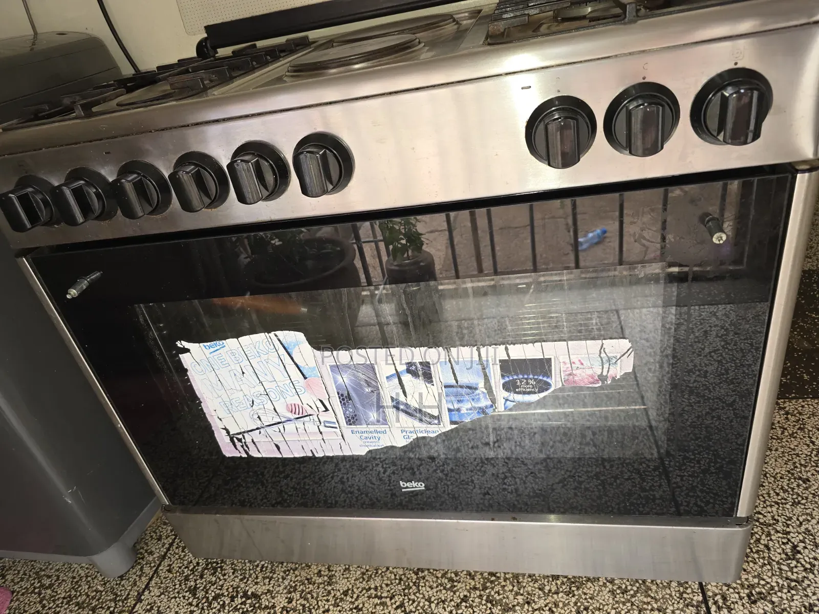 Beko 90x60 Cm Cooker With 6 Burners (4 Gas Burners and 2 Electric