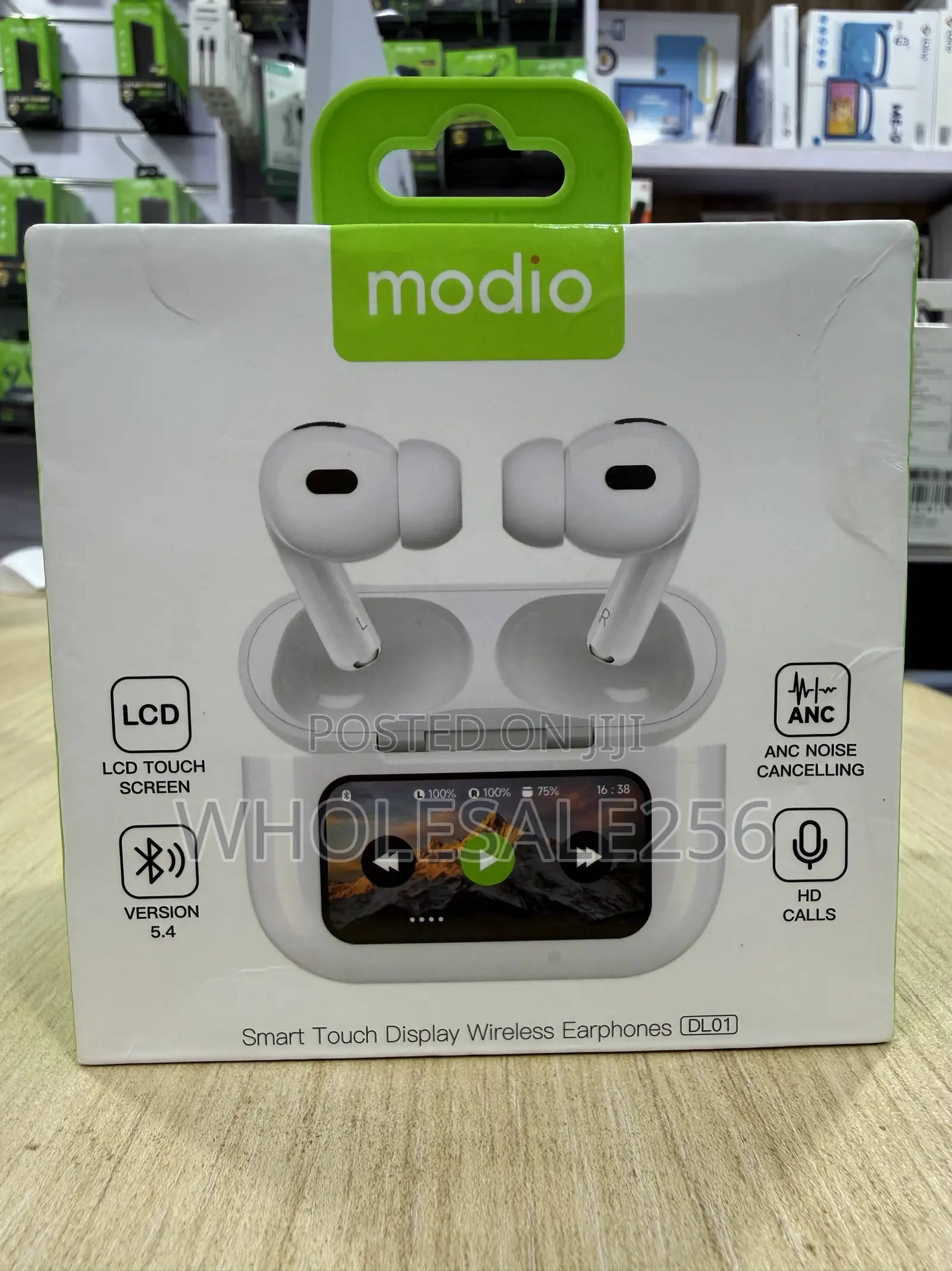 Modio DL01 EarPods, SmartTouch Display Wireless Earphones