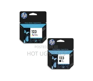 Pack of Original HP 123 Ink Cartridges (Black & Tri-Color)