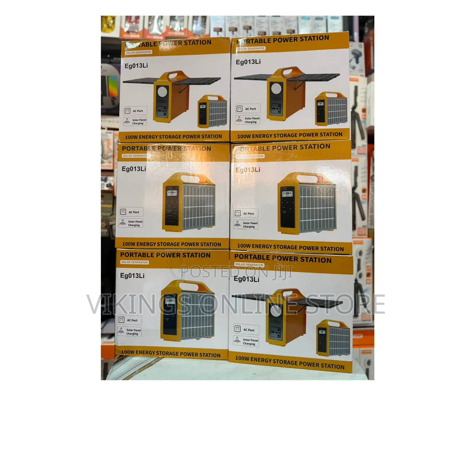 Eg013Li 100W Energy Storage Power Station Is a Compact, Yellow
