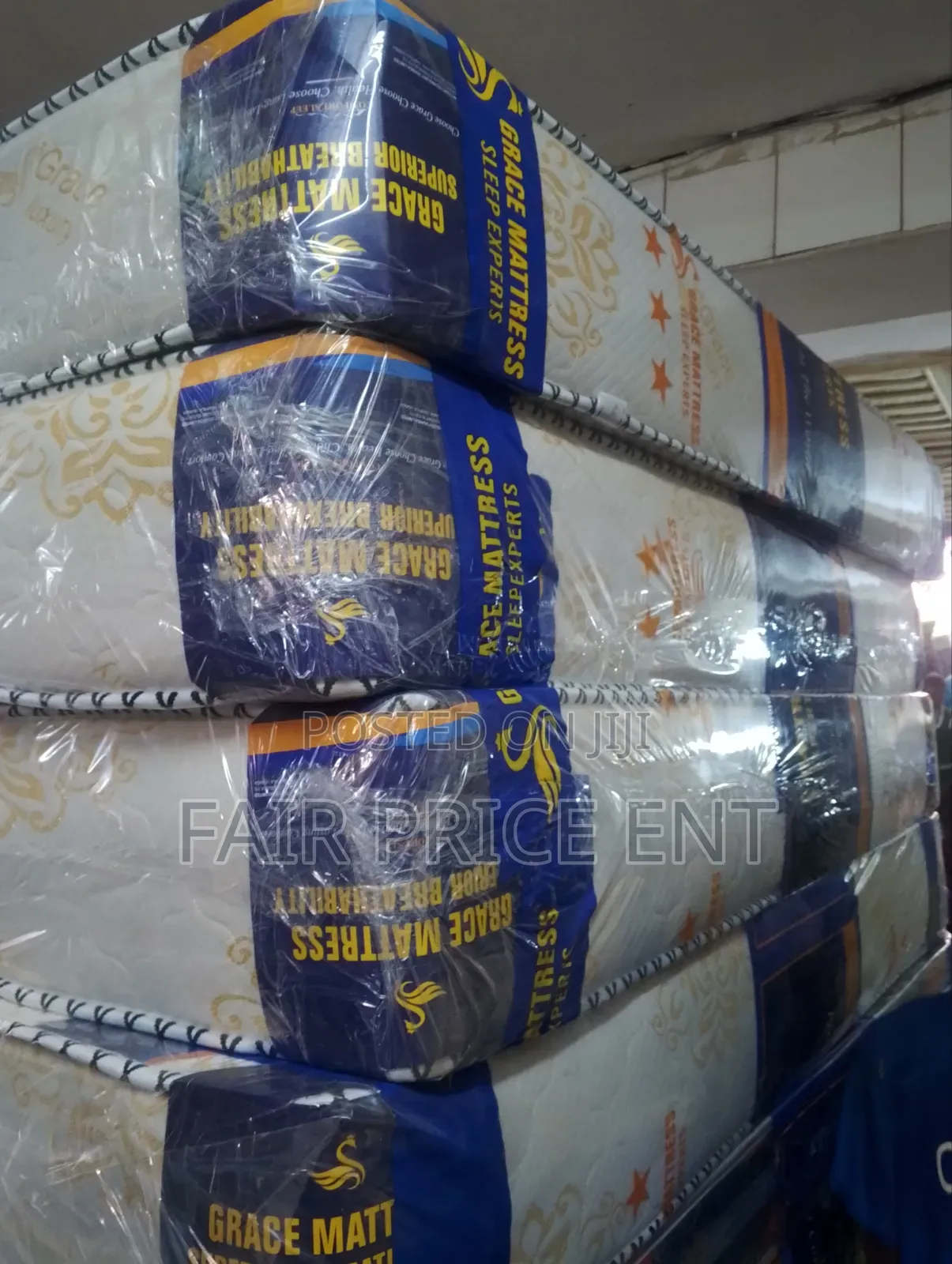 Re Bonded Orthopedic Fibre Mattress .4*6*10inches. ( White)